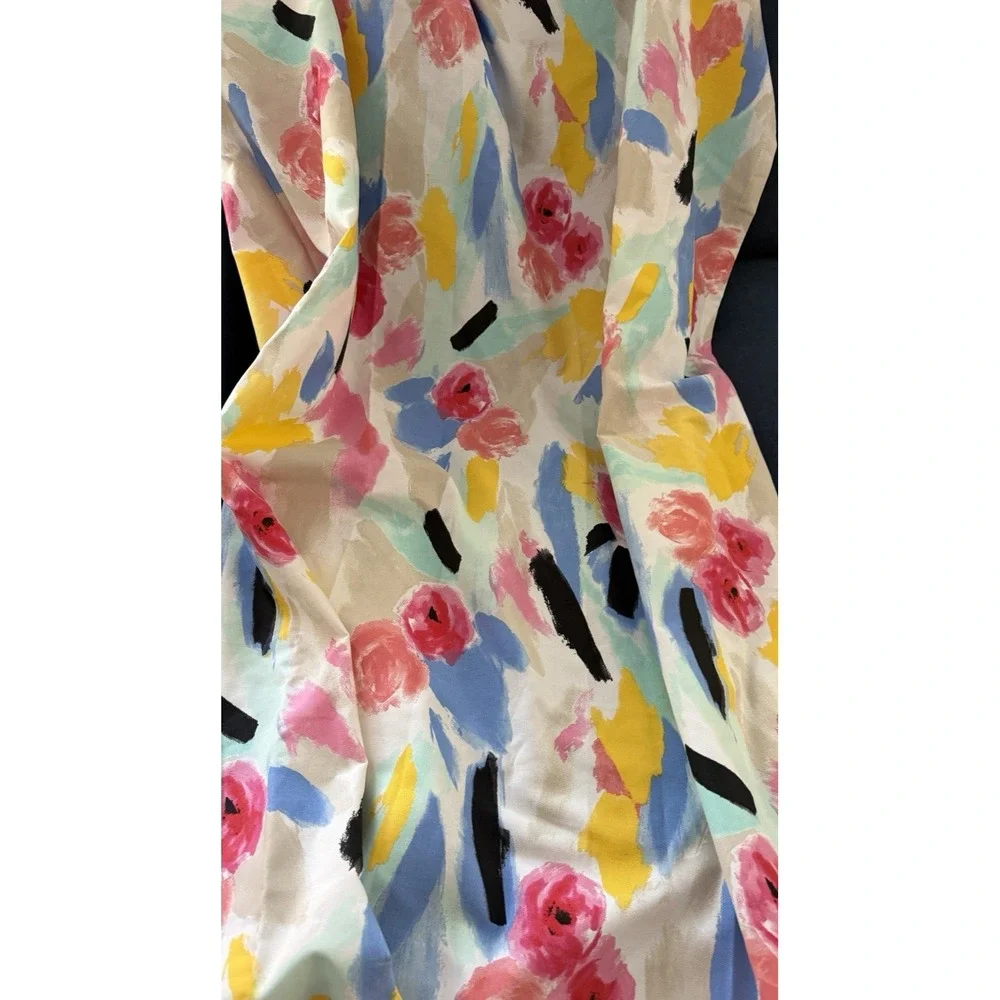 Kate Spade New York Paintball Floral Fabric Shower Curtain 72 X 72 Colorful